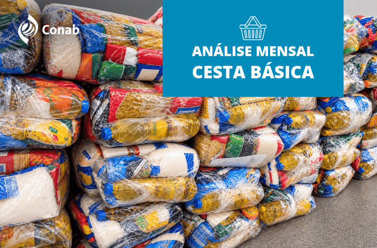 Conab registra queda do custo da cesta básica em 25 capitais no mês de agosto