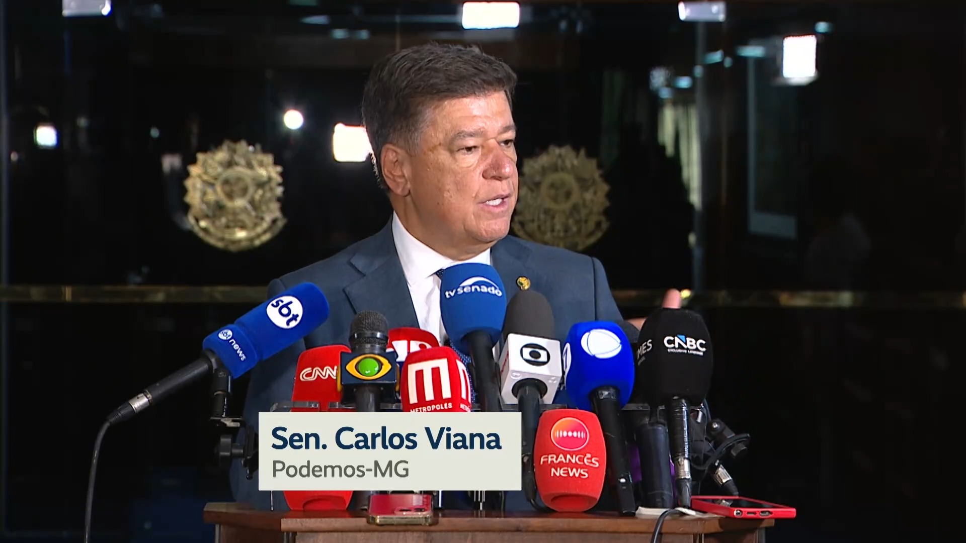 Vídeo: Carlos Viana pede abertura de processo de impeachment de Alexandre de Moraes