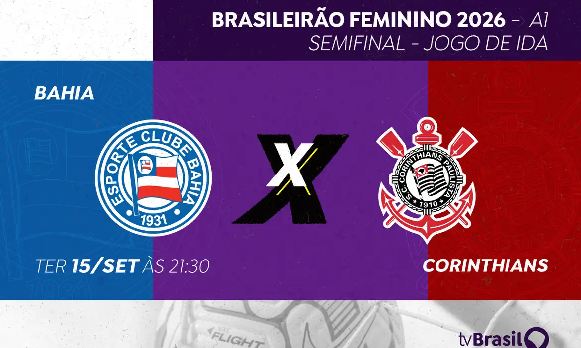Brasileirão Feminino: TV Brasil exibe semifinal Bahia x Corinthians