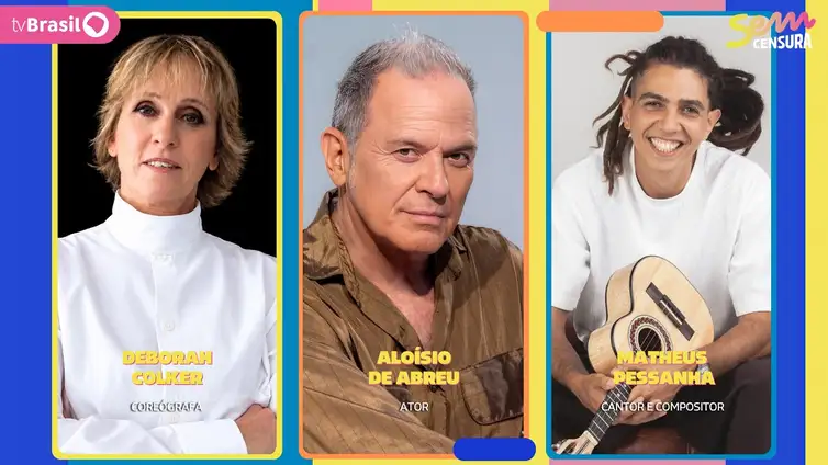 Sem Censura recebe Deborah Colker, Aloisio de Abreu e Matheus Pessanha