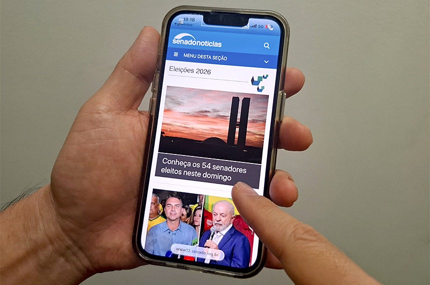 Agência Senado teve recorde de 3,6 milhões de acessos no domingo